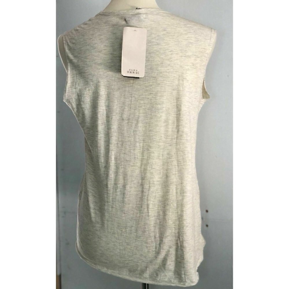 Zara Women's Tank Cotton Sleeveless Top - Picture 5 of 5